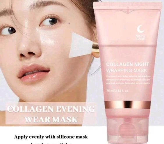 1pc Collagen Overnight Sleeping Mask, Deep Moisturizing Gel Face Mask, Hydrating Face Mask
